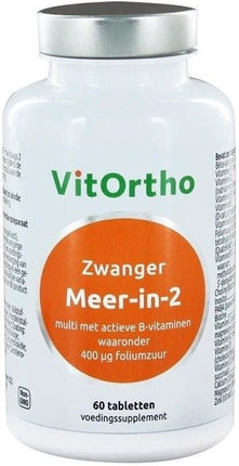 Vitortho Zwangerschapsvitamines Foliumzuur 60 Stuks - Vitortho - Babywinkel - 8717056140384