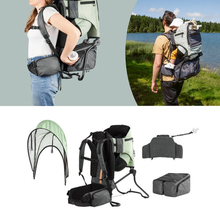 Wandeldraagzak Moov & Hike Green - Babywinkel - 3661276184442