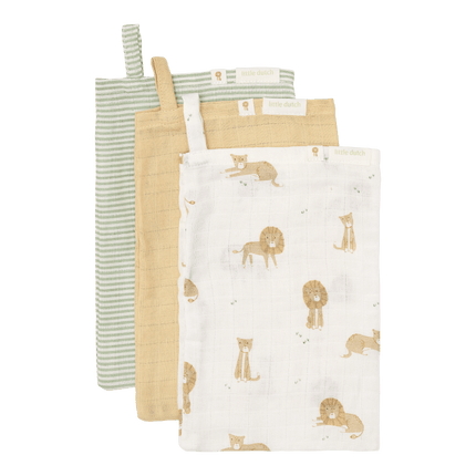 Little Dutch Salviette Safari Leo, 3 pezzi