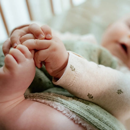 Wiegdeken gebreid - Pure Sage - Babywinkel - 8721122584132