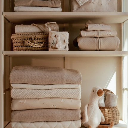 Wiegdeken gebreid - Pure Soft Beige - Babywinkel - 8721122584361