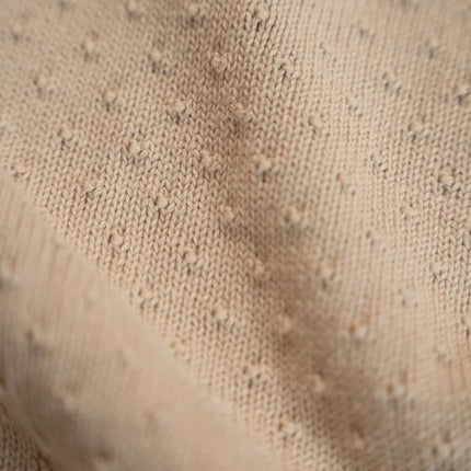 Little Dutch Wiegdeken Pure Soft Beige Gebreid/Fleece koop je bij Babywinkel
