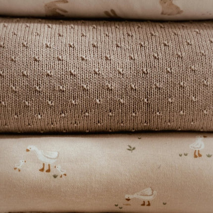 Little Dutch Wiegdeken Pure Soft Beige Gebreid/Fleece koop je bij Babywinkel