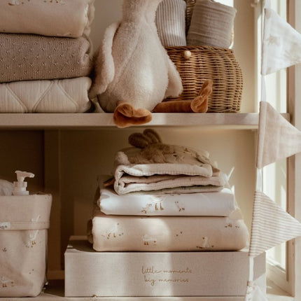 Little Dutch Wiegdeken Pure Soft Beige Gebreid/Fleece koop je bij Babywinkel