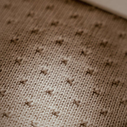 Little Dutch Wiegdeken Pure Soft Beige Gebreid/Fleece koop je bij Babywinkel