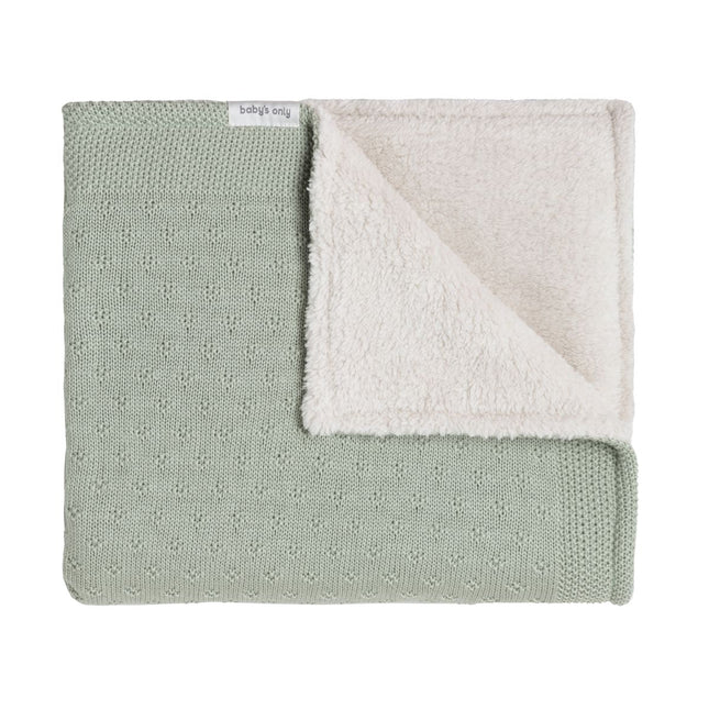Wiegdeken teddy Mood laurel green - Babywinkel - 8721052102918