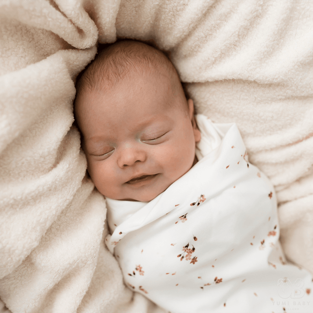 Yumi Baby Inbakerdoek Cherry Blossom 100x100cm koop je bij Babywinkel