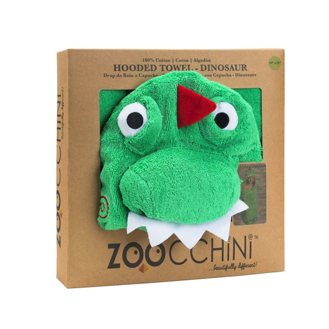 Zoocchini Badcape Baby Devin The Dinosaur Katoen - Zoocchini - Babywinkel - 854892005021