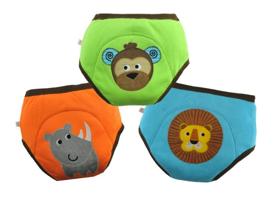 Zoocchini Oefenbroekje Boys Safari Katoen 3st - Zoocchini - Babywinkel - 854892005144