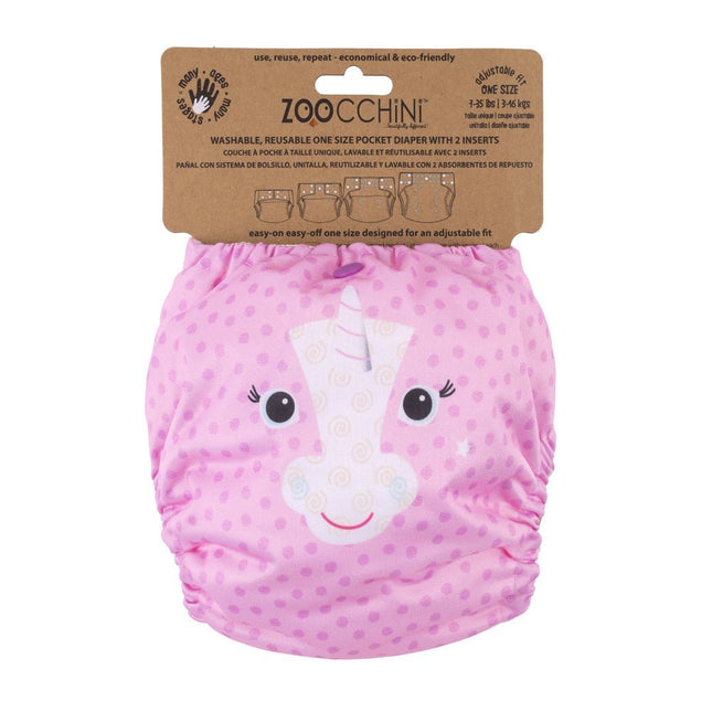 Zoocchini Wasbare Luier Allie The Alicorn Met Extra Inlegstuk - Zoocchini - Babywinkel - 810608031838