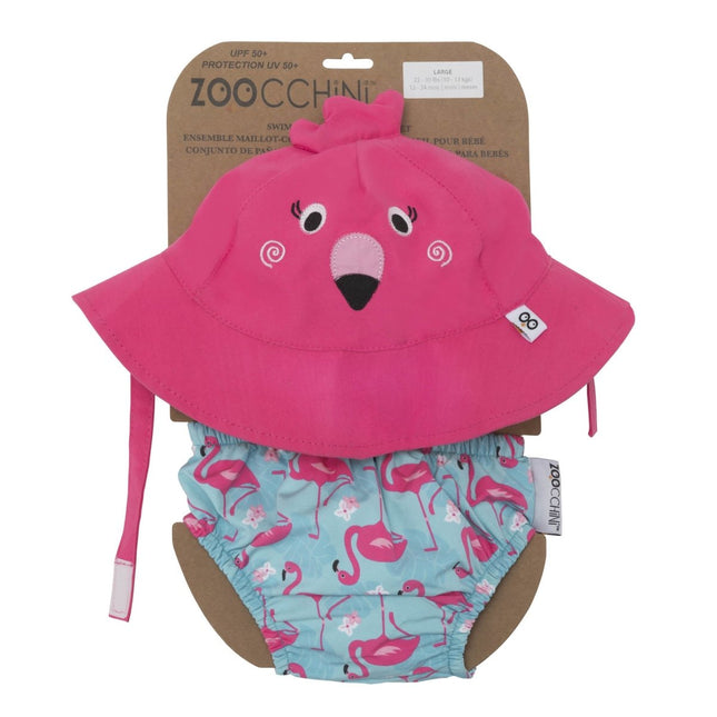Zoocchini Zwemluier Flamingo Set - Zoocchini - Babywinkel - 855409006593
