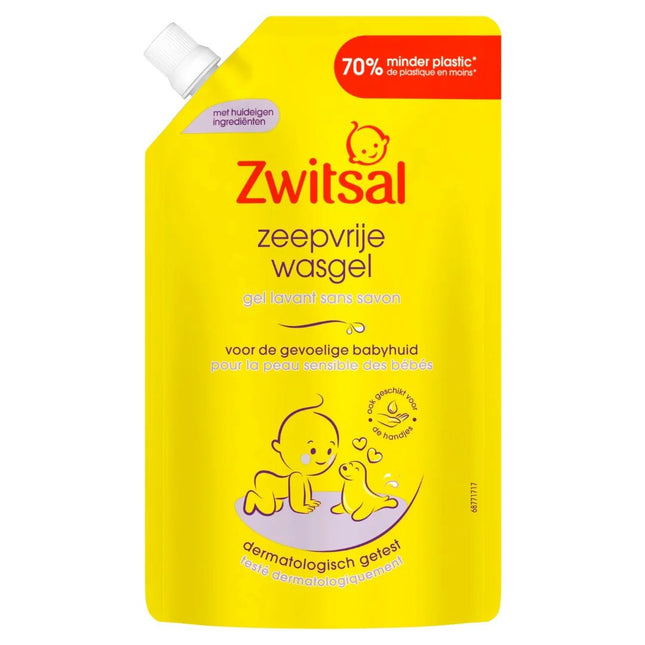 Zwitsal Badschuim Zeepvrij Navul Verpakking 500 ml - Zwitsal - Babywinkel - 8720181201349