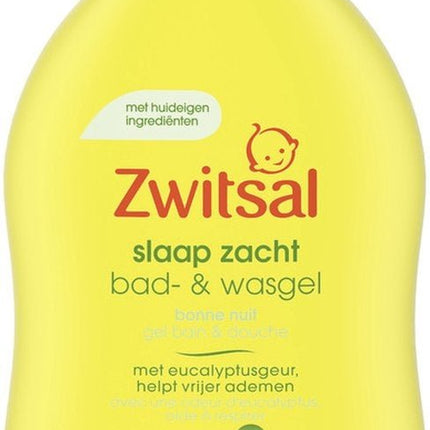 Zwitsal Slaap Zacht Bad & Wasgel Eucalyptus 400ml - Zwitsal - Babywinkel - 8720181144547